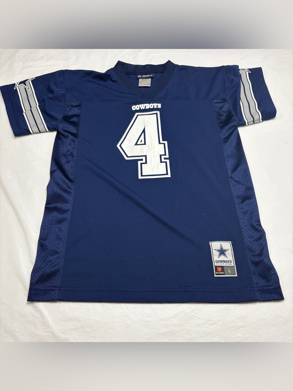 NFL Dallas Cowboys Dak Prescott #4 Jersey Youth Boys Large